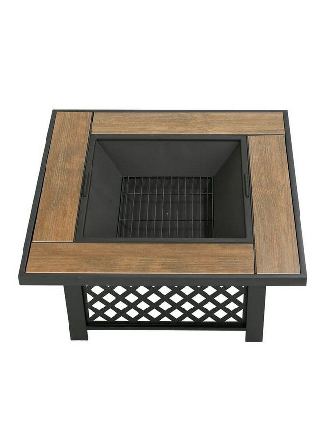 حفرة نار مربعة الشكل بمسطح من البلاط أسود وبني 37.5 بوصة SRFP21812 - Image 5